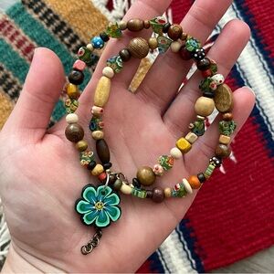 Handmade Psychedelic Groovy Charm Necklace